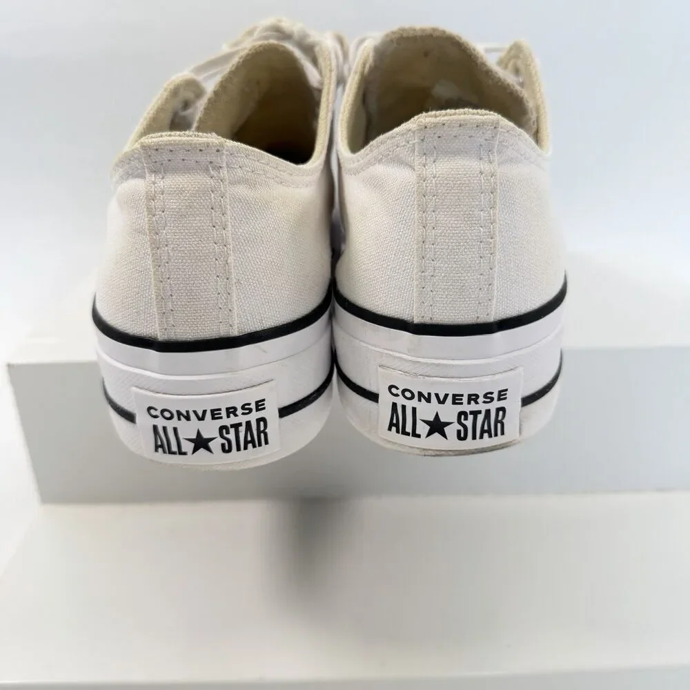 Converse Chuck Taylor All Star Lift Platform Low Sneakers Womens White Size 7 - Picture 6 of 10